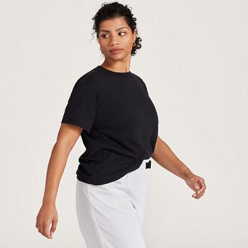 Allbirds Allgood Bomulds T Shirts Dame Sort | DK4311AP