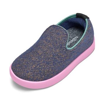 Allbirds Smallbirds Uld Loungers Slip On Sko Børn Blå | DK4181KI