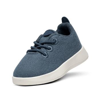 Allbirds Smallbirds Uld Runner Sneakers Børn Blå | DK4194YU