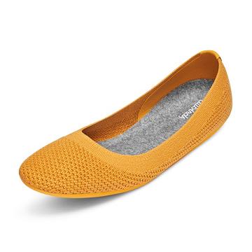 Allbirds Tree Breezers Flade Sko Dame Gul | DK4388LH