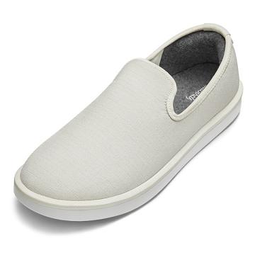 Allbirds Uld Lounger Woven Slip On Sko Herre Hvide | DK4971QZ