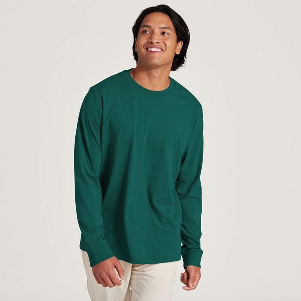 Allbirds Allgood Bomulds Long Sleeve T Shirts Herre Turkis | DK4764IS