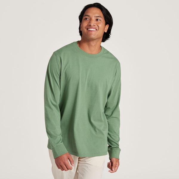 Allbirds Allgood Bomulds Long Sleeve T Shirts Herre Grøn | DK4766YU