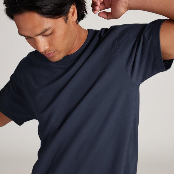 Allbirds Allgood Bomulds T Shirts Herre Mørkeblå | DK4758FM