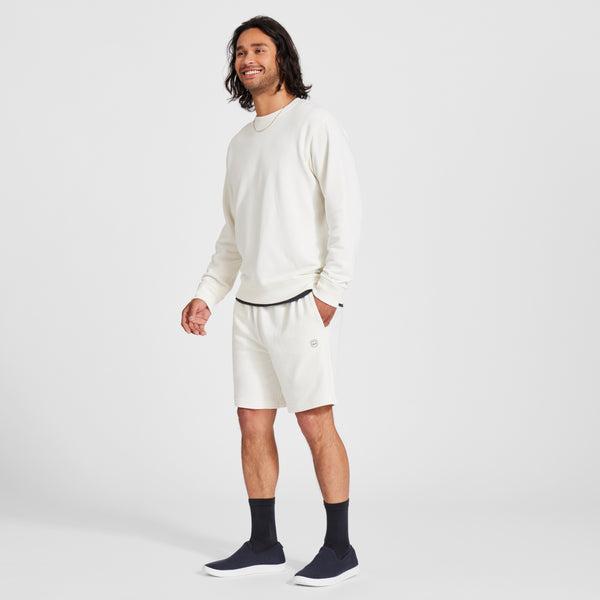 Allbirds R&R Sweat Shorts Herre Beige Hvide | DK4755HK