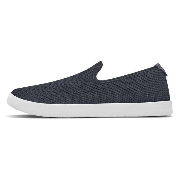 Allbirds Tree Loungers Slip On Sko Herre Mørkeblå Hvide | DK4942TV