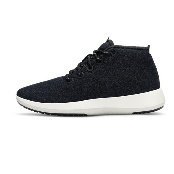 Allbirds Uld Runner-up Mizzles Sneakers Dame Sort Hvide | DK4621DN