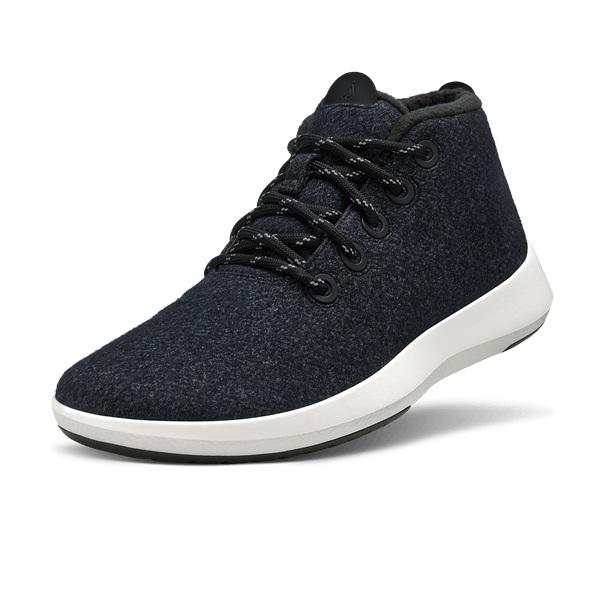 Allbirds Uld Runner-up Mizzles Sneakers Dame Sort Hvide | DK4621DN